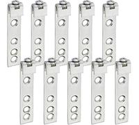 SOTECH 10 pièces Ferrure de Suspension pour Meuble Haut Acier Galvanisé Capacité de Charge jusqu'à 100 kg pour Rail de Suspension Fixation d'éléments Suspendus Réglable
