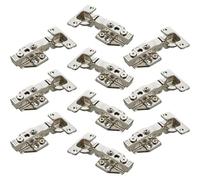 SOTECH 10 pièces SOFT-CLOSE Paumelles à boîtier 110° Butée d'angle T48 avec charnières à boîtier KLIP à montage rapide, plaques de montage avec réglage par excentrique incluses Paumelle à boîtier avec