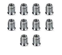 SOTECH 10 x Écrous à Visser M10 x 20 mm PROFESSIONNELS en Acier zingué | avec Hexagone Interne Manchons à Visser Insert à Visser