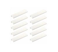 SOTECH 10 poignées de meubles Blankett Jane 150 mm blanc Ral 9003 BA 96 mm Poignées d'armoires à monter à l'intérieur de la façade, vis de fixation incluses