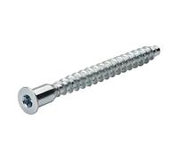 SOTECH 100 pièces Vis d'assemblage Confirmat Douille hexagonale SW4 | 7 x 50 mm Tête fraisée Vis de connexion Connecteur de meuble Acier galvanisé