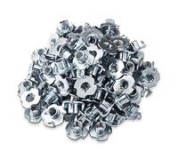 SOTECH 100 x Écrous à Griffes M8 x 10 x 20 mm Douilles à visser avec 4 | Pointes pour la Fixation de Composants de la Fabrication