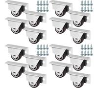 SOTECH 16 pièces roulettes fixes Ø 30 mm roulettes inférieures TRIER | avec kit de vis pour montage latéral roulettes de transport