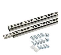 SOTECH 2 pièces (1 paire) Coulisses à billes 278 mm 17 mm Rainure Extension de tiroir - Glissières pour tiroirs - Système de coulisses pour tiroirs - Coulisse sortie partielle
