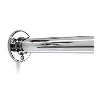 SOTECH 2 pièces Barre d'armoire 1500 mm RONDE Ø 25 mm chromée avec 4 supports de barre Barre de penderie