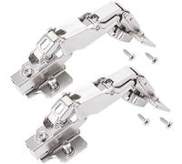 SOTECH 2 pièces Charnières grand angle T45 Butée intérieure 165° Paumelle à boîtier grand angle Charnière à boîtier Soft-Close incluse plaque de montage