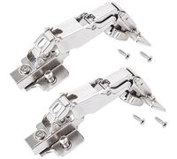 SOTECH 2 pièces Charnières grand angle T52 Butée centrale 165° Paumelle à boîtier grand angle Charnière à boîtier Soft-Close incluse plaque de montage