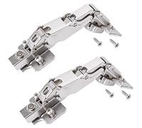 SOTECH 2 pièces Charnières grand angle T52 Butée d'angle 165° Paumelle à boîtier grand angle Charnière à boîtier Soft-Close incluse plaque de montage