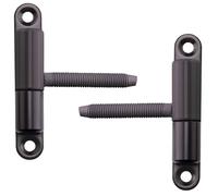 SOTECH 2 pièces de paumelles Paumelle à percer 15 x 83 mm avec tenon M8 x 47 mm Paumelle de rénovation Paumelle à visser Charnière pour portes intérieures à visser/percer (acier noir)