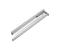 SOTECH 2 pièces Porte-Serviettes Extensibles TED 1 Bras EV1 anodisé (Aluminium, 450-730 mm) Sèche-Serviettes télescopique pour Salle de Bain ou Cuisine