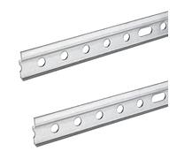 SOTECH 2 pièces Rails de suspension 107 mm Barre de suspension d'armoire | Rails d'armoire pour meubles de cuisine Rails de suspension d'armoire Acier galvanisé pour armoires supérieures
