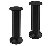 SOTECH 2 Pieds de Meuble Terra Hauteur 150 mm Noir anodisé Pieds de Support réglables en Hauteur jusqu'à Max. 15 mm, Charge jusqu'à 250 kg/par Pied