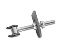 SOTECH 2 x charnière de portail réglable M16 x 185 mm avec pattes à souder | ferrure de portail, charnière de portail en acier, charnière de portail en acier