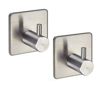 SOTECH 2 x Crochets Muraux Autoadhésifs PANDORA 3M Acier Inox pour Cuisine et Bain Crochets pour Torchons Porte-Serviette