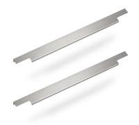 SOTECH 2 x Poignée de Meuble BLANKETT Slim 795 mm en Aluminium Chromé Mat (vissée à l'intérieur de la façade)