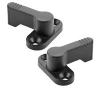 SOTECH 2 x Verrous rotatifs 4 x 90° à enclenchement - Verrous de sécurité en zinc moulé sous pression, noir