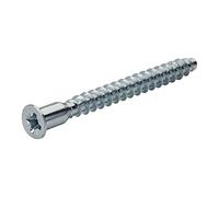 SOTECH 20 pièces Vis d'assemblage Confirmat Cruciforme PZ3 7 x 60 mm Tête | fraisée Connecteur de Meuble Vis de connexion de Meuble Acier Galvanisé