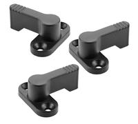 SOTECH 3 x Verrous rotatifs 4 x 90° à enclenchement - Verrous de sécurité en zinc moulé sous pression, noir
