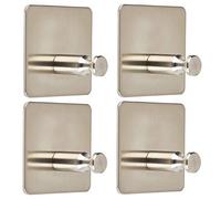 SOTECH 4 pcs. Crochets Porte-Serviettes Autocollants ARIA II, max. 3 kg, sans perçage, Acier Inox, pour Cuisine et Salle de