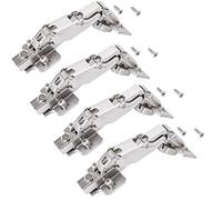 SOTECH 4 pièces Charnières grand angle T45 Butée d'angle 165° Paumelle à boîtier grand angle Charnière à boîtier Soft-Close incluse plaque de montage