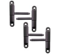 SOTECH 4 pièces paumelles à percer 15 x 83 mm avec tourillon M8 x 47 mm paumelles de rénovation paumelles à visser charnières pour portes intérieures à visser/percer (acier noir)