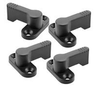 SOTECH 4 x loquets rotatifs 4 x 90° à enclenchement - loquet de verrouillage en zinc moulé sous pression, noir