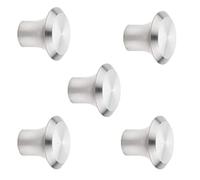 SOTECH 5 pièces Boutons de meuble DERRY Ø 20 mm Hauteur 16 mm Acier Inoxydable brossé Bouton de Cuisine Poignée en acier inoxydable