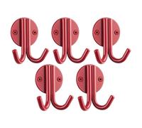 SOTECH 5 pièces patère ELEN 65 x 78 x 33 mm acier rouge patère murale patère de penderie