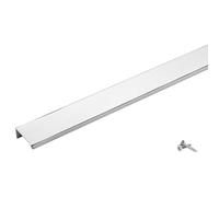 SOTECH 5 poignées de meuble Blankett Jane 150 mm chrome poli BA 96 mm Poignées d'armoire à monter à l'intérieur de la façade, vis de fixation incluses