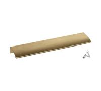 SOTECH 5 poignées de meubles Blankett Alex aspect laiton brossé 200 mm Barres de poignée à monter à l'intérieur de la façade, vis de fixation incluses