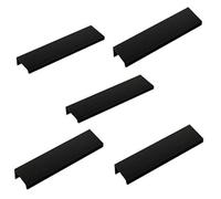 SOTECH 5 poignées de meubles Blankett Jane 150 mm noir BA 96 mm Poignées d'armoires à monter à l'intérieur de la façade, vis de fixation incluses