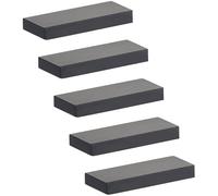 SOTECH 5 x Poignée de meuble barre LineaGrip Noir 66 x 27 x 8 mm entraxe 32 mm poignée de cuisine poignée de tiroir