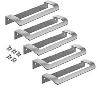 SOTECH 5 xPoignée de Meuble LYS BA 160 mm en Acier Inoxydable aspect Mat pour Armoires, Tiroirs et Portes Pliantes de JUNKER DESIGN