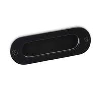 SOTECH 5x Poignées à Encastrer EL-08 Entraxe 108 mm Acier Inox noir opaque Poignées pour Portes Coulissantes Poignées Coquille
