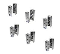 SOTECH 6 pièces Ferrure d'assemblage SOLIDE en métal Ferrure de suspension de Meubles Connecteurs de Lits Capacité de charge jusqu'à 250kg