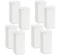 SOTECH 8 pcs. Pieds de Meubles Québec 100 mm (+ 10 mm) 40 x 40 mm Blanc Pieds de Base en Aluminium réglables en hauteur