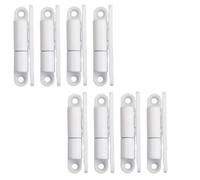 SOTECH 8 pièces paumelles de porte paumelles à visser 15 x 83 mm paumelles de rénovation pour portes intérieures à visser (acier blanc)