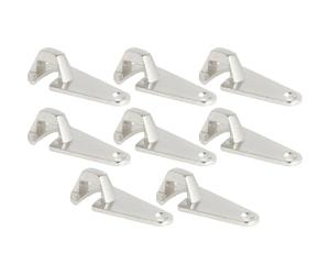 SOTECH 8 pièces Raccord de plateau De Luxe 53,5 mm pour tables à cadre et plateaux de table, crochet de fermeture en métal à visser