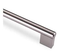 SOTECH Barre d'appui G4 Poignée de meuble aspect inox Ø 14 mm Distance entre les trous 492 mm