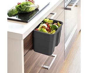 SOTECH BIKI Poubelles Déchets Verts 4,2 L Anthracite avec Couvercle