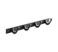 SOTECH Blackline FORTE Barre à crochets 345 mm avec 4 crochets noir Portemanteau mural Barre de penderie
