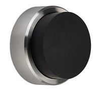SOTECH Butée de porte Hermes hauteur 20,5 mm en acier inoxydable véritable Ø 40 mm butée de poignée de porte avec tampon en caoutchouc Ø 33 mm