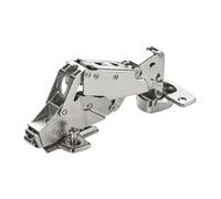 SOTECH Charnière grand angle 165° Sensys 8657i Butée centrale (semi-fixe) Retrait à zéro, fermeture en douceur et fermeture automatique, plaque de montage incluse Hauteur 0 mm avec vis Euro