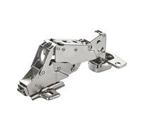 SOTECH Charnière grand angle 165° Sensys 8657i Butée centrale (semi-présentée) Retrait à zéro, fermeture en douceur et fermeture automatique, plaque de montage incluse Hauteur 1,5 mm