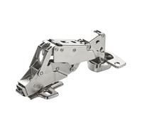 SOTECH Charnière grand angle 165° Sensys 8657i Butée centrale (semi-présentée) Retrait à zéro, fermeture en douceur et fermeture automatique, plaque de montage incluse Hauteur 0 mm