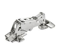 SOTECH Charnière grand angle 165° Sensys 8657i Butée d'angle (en applique) Retrait à zéro, fermeture en douceur, montage rapide + plaque de montage hauteur 0 mm avec vis Euro + cache-pot