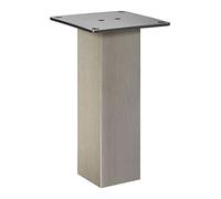 SOTECH Console de Bar Olbia 50 x 50 x 170 mm Droite Aspect INOX Comptoir | de cuisine Pied de comptoir Console pied de meuble