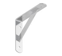 SOTECH Console d'étagère (150 x 125 x 30 mm, galvanisé, revêtement par poudre) Console de vestiaire avec entretoise de stabilisation
