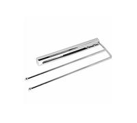 SOTECH Coulisse porte-serviettes chromée à 2 bras Porte-serviettes longueur insérée 325 mm Barre porte-serviettes étendue 495 mm