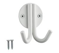 SOTECH Crochet de vestiaire ELEN 65 x 78 x 33 mm Acier blanc Patère Porte-manteau mural Accroche-manteau
